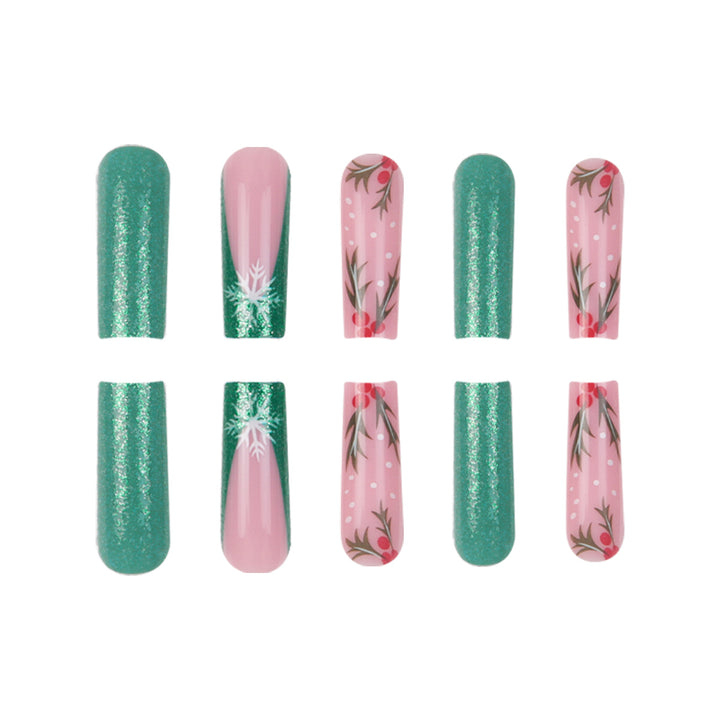 Festive Themed Press-On Nail Art Set Stornfield