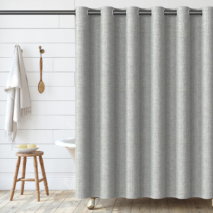 Textured Fabric Shower Curtain Stornfield 1784802089