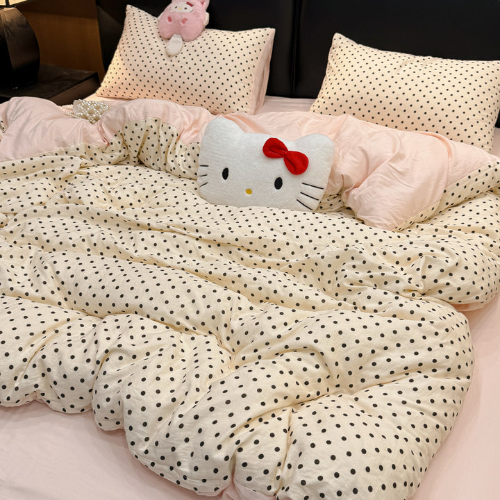 Charming Polka Dot Comforter Set