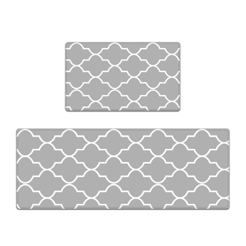 Elegant Textured Kitchen Mat Set Stornfield
