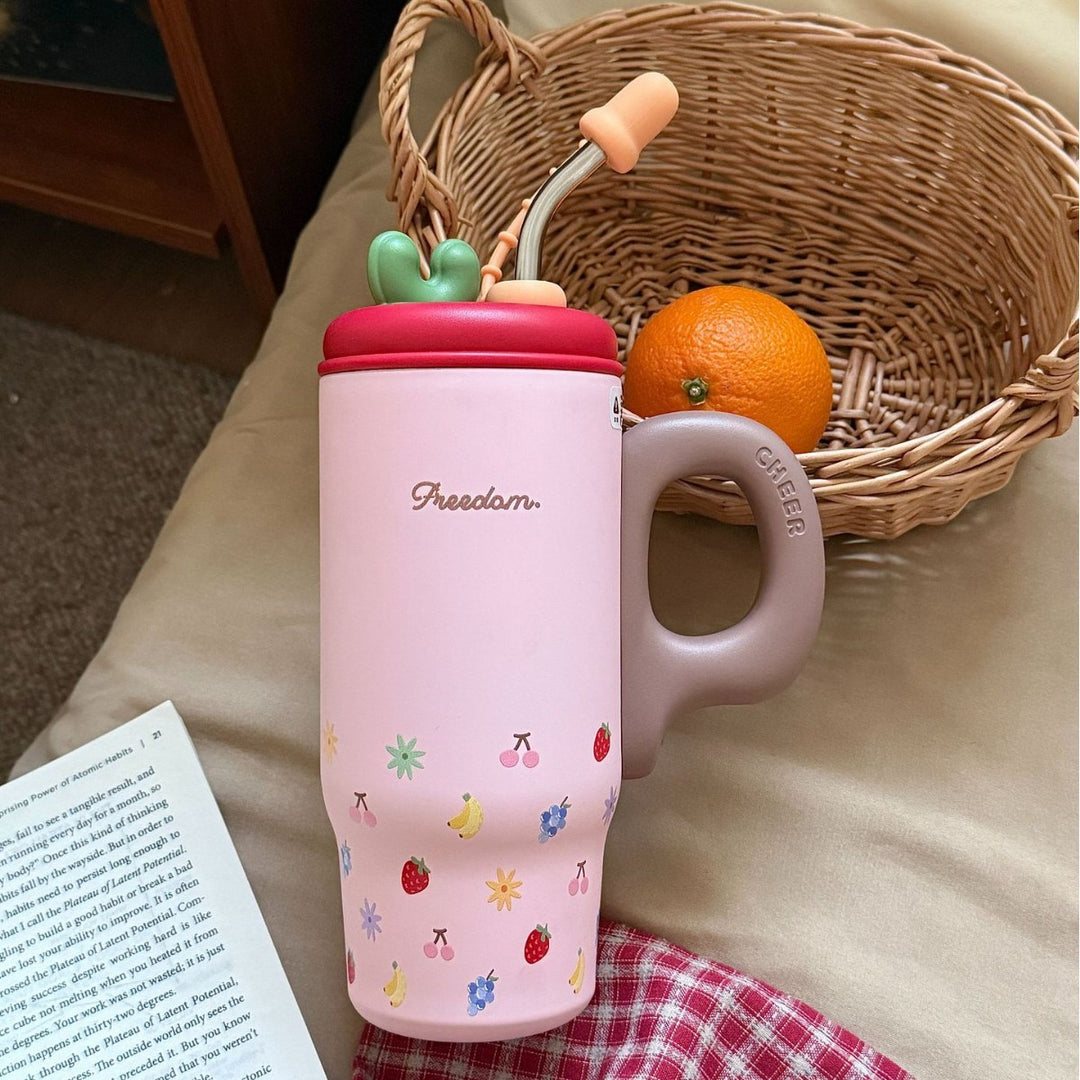 Women's drinking container with cheerful cat design Stornfield