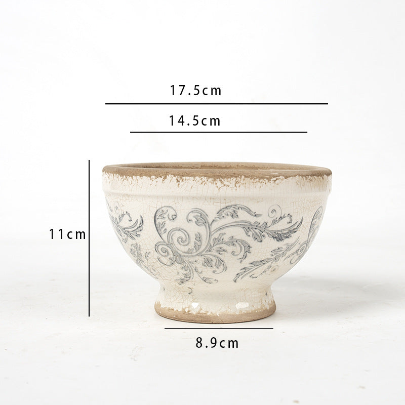Floral Ceramic Planter Stornfield