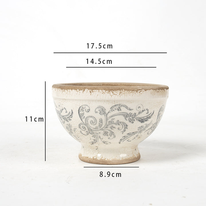 Floral Ceramic Planter Stornfield