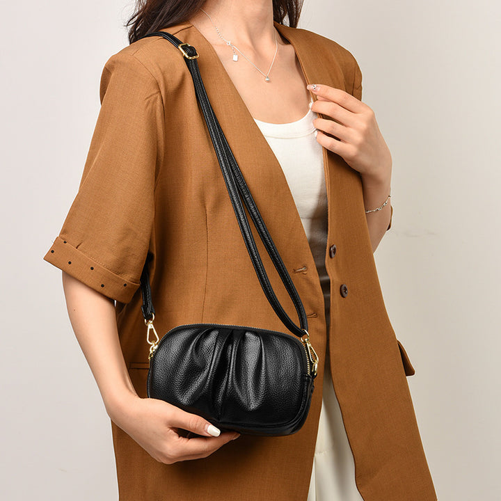 Pleated Crossbody Purse