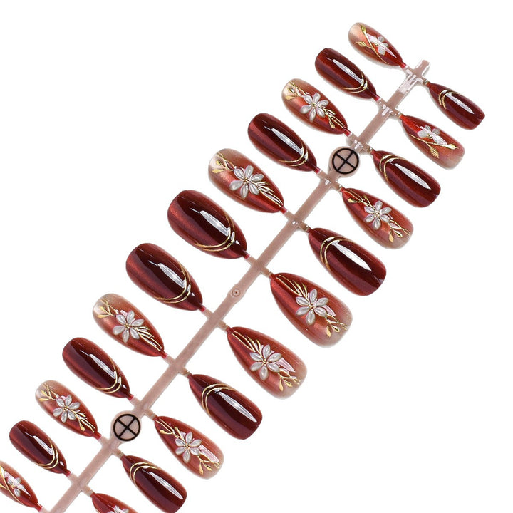 Decorative Press-On Nail Set Stornfield