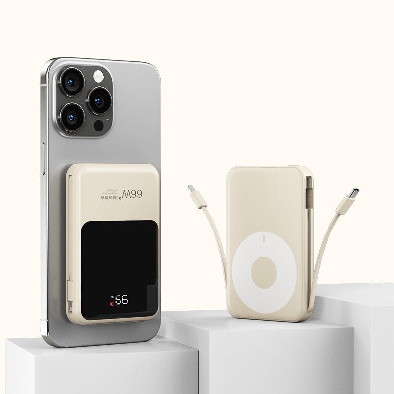 Magnetic Power Bank with Integrated Qi Charger Stornfield