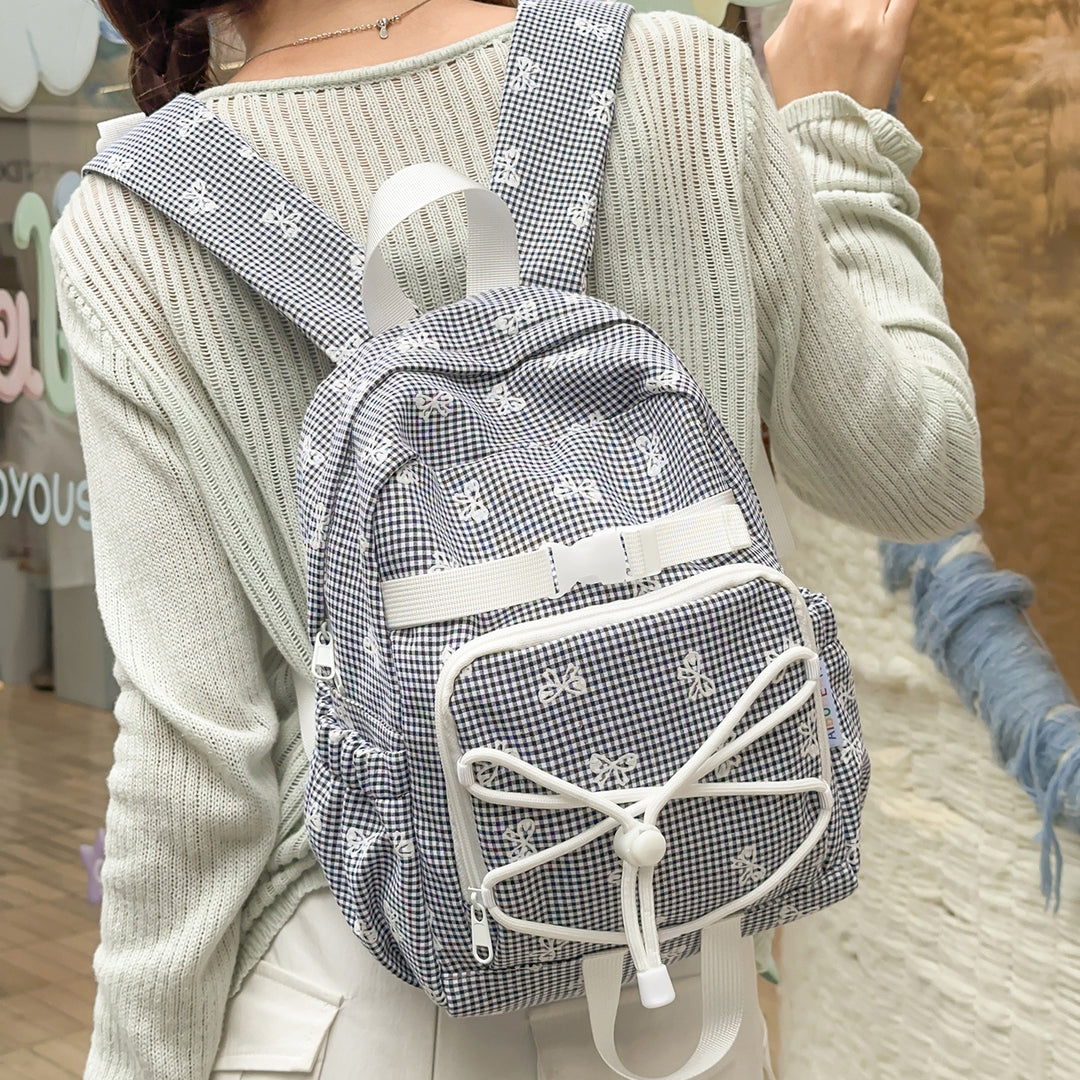 Charming Bow-Embellished Casual Backpack Stornfield