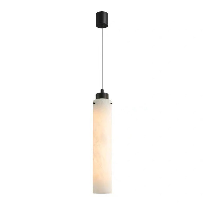 Modern Marble Cylinder Pendant Light