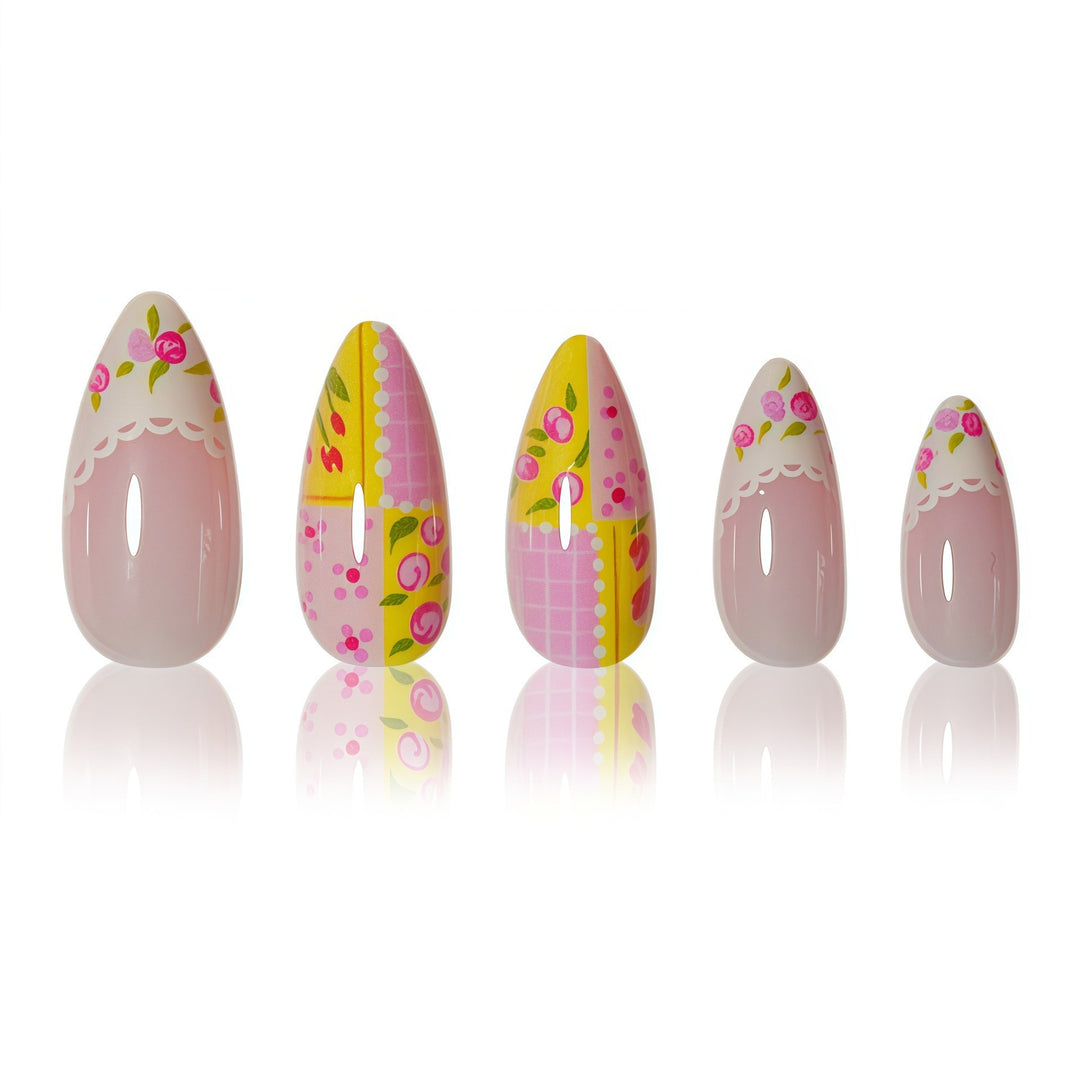 Elegant Floral Stiletto Nail Art Stornfield