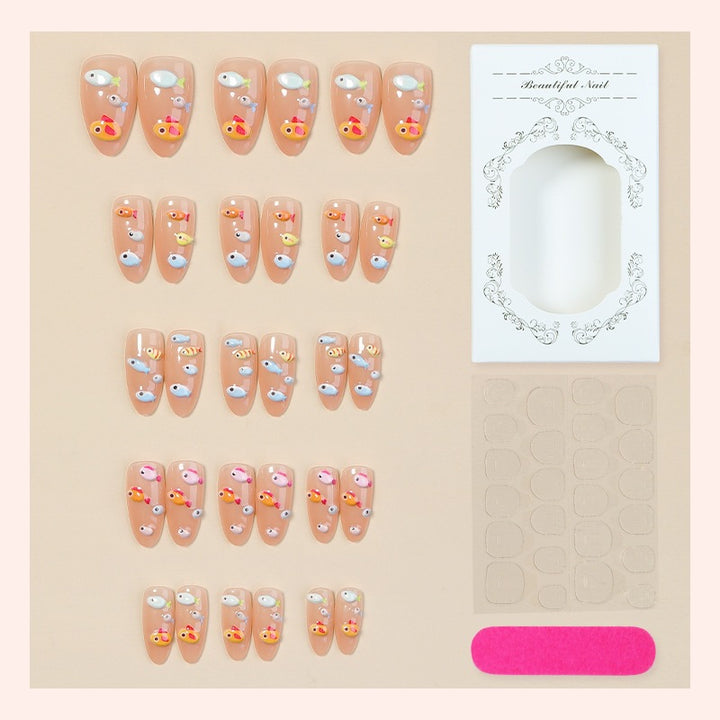 Nail art set with creative animal and fish motifs Stornfield