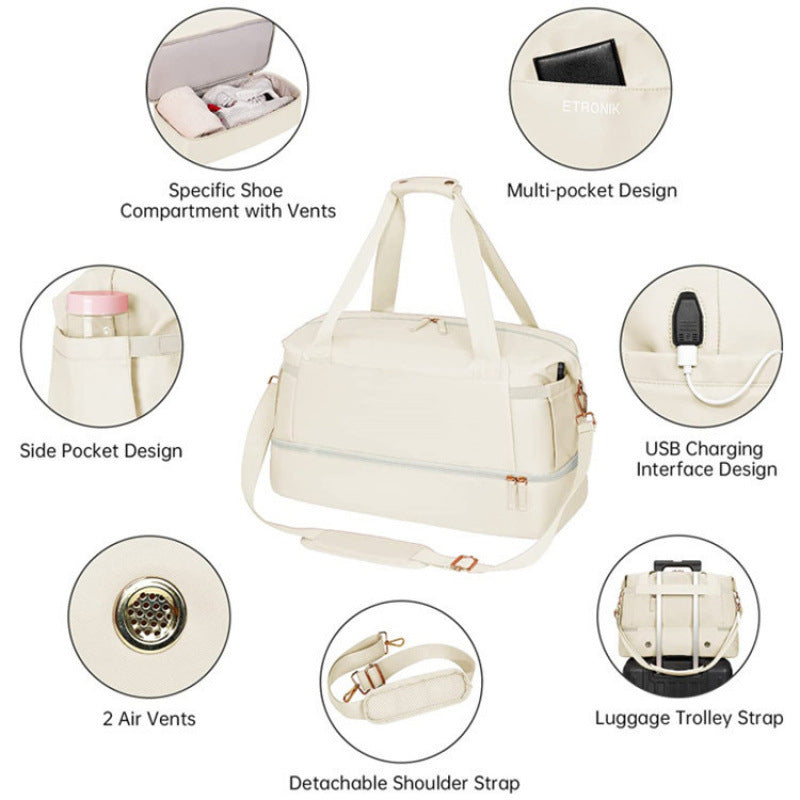Multifunctional leisure bag with detachable shoulder strap Stornfield