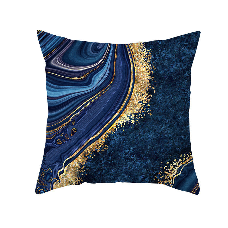 Abstract Marble Print Luxurious Velvet Decorative Throw Pillow Cover