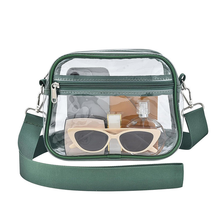 Transparent shoulder bag with versatile compartments Stornfield
