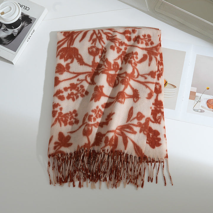 Women's Floral Patterned Scarf Stornfield
