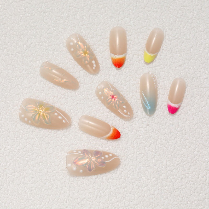 Artistic Nail Set with Floral Motifs Stornfield