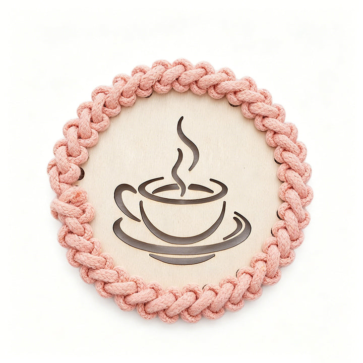 Decorative Macrame Coffee Cup Coaster Stornfield