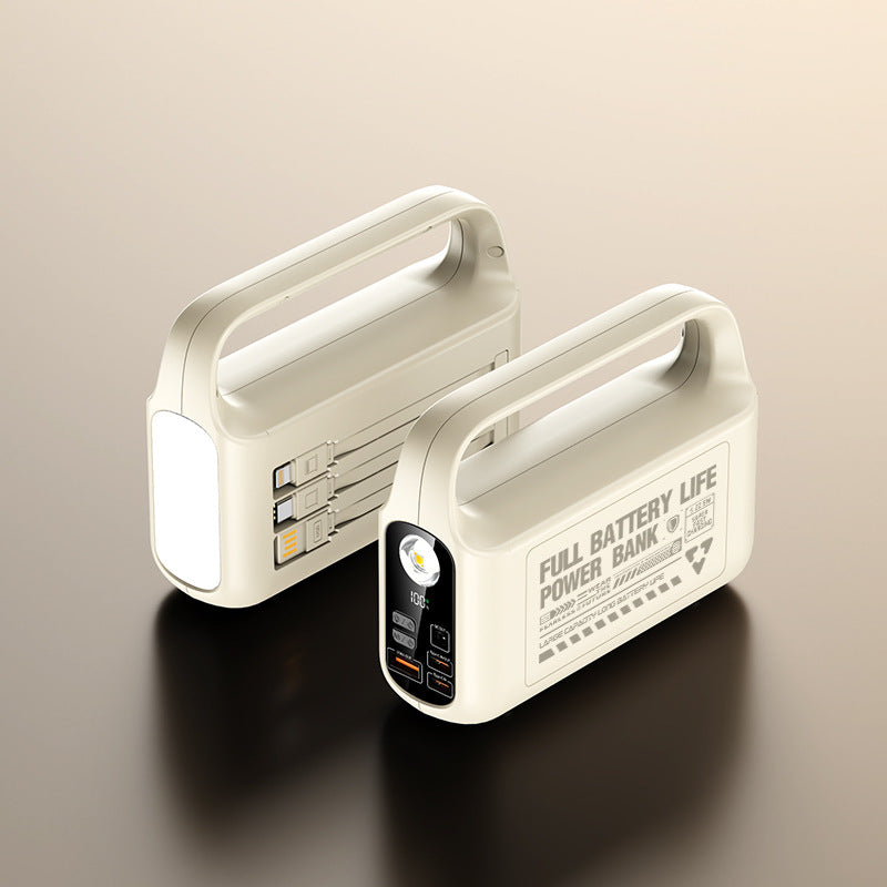 Portable power bank with integrated LED light and fast charging function Stornfield