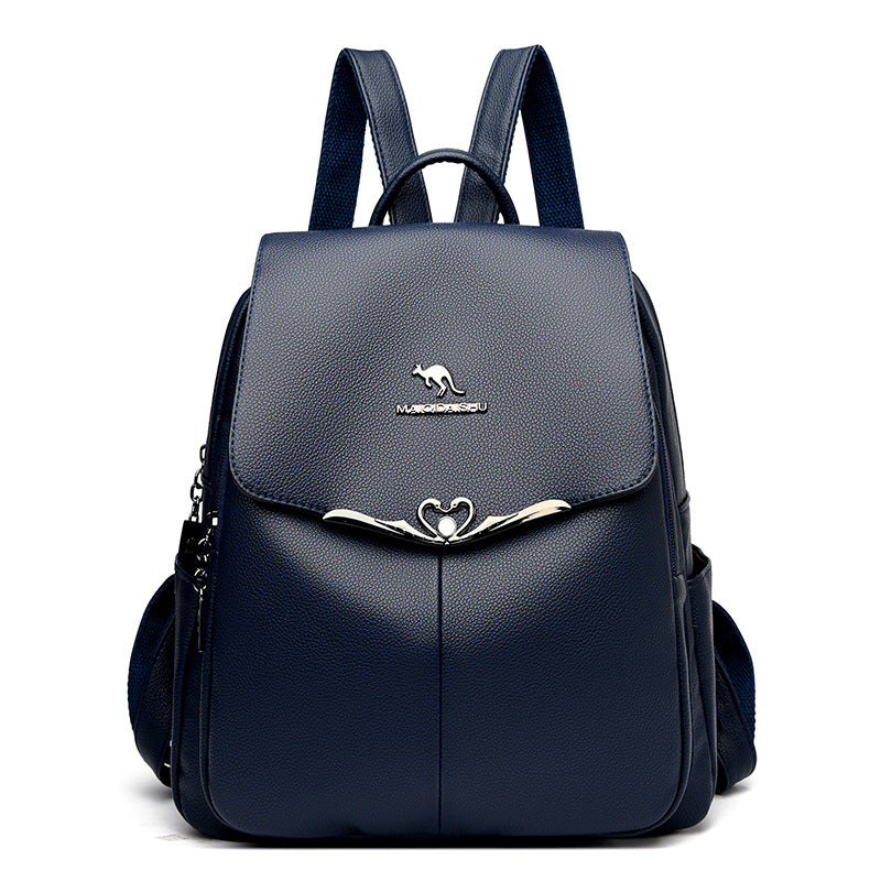 Stylish Heart Accented Backpack