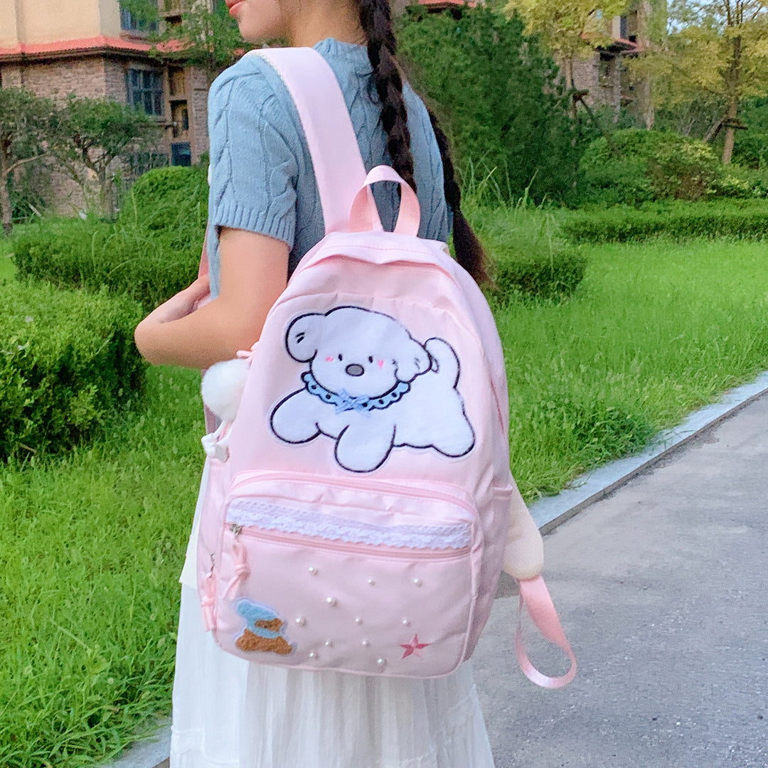 Cute Cartoon Character Print Backpack Stornfield
