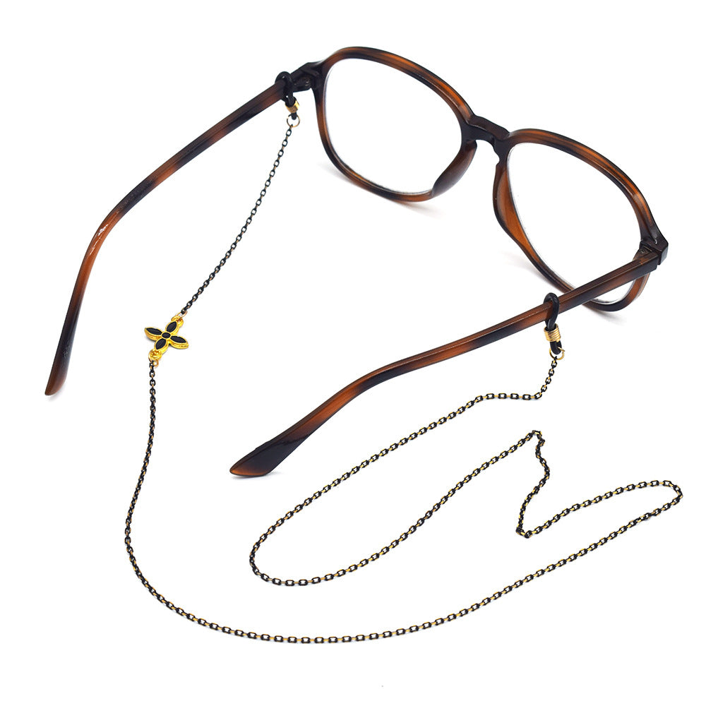 Chic Floral-Detail Eyewear Chain Stornfield
