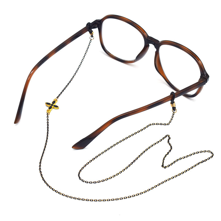 Elegant Floral-Design Eyewear Chain Stornfield