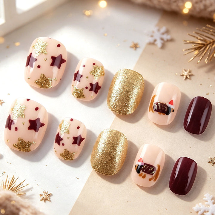 Festive Glitter Nail Art Stornfield