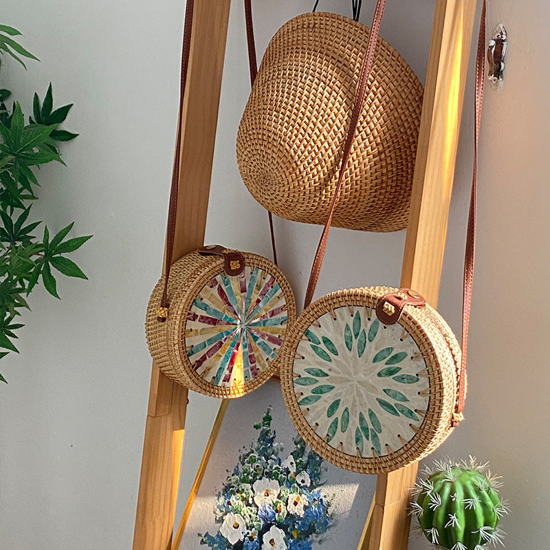 Ladies Round Basket Bag Stornfield