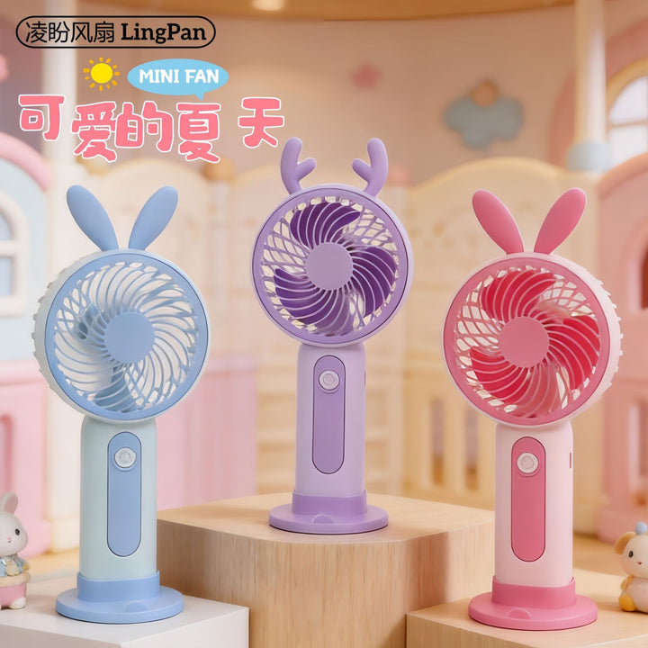Ladies Hand Fan with Cute Animal Design Stornfield