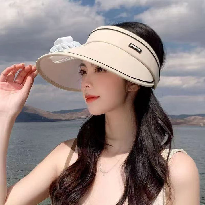 visor with detachable USB fan, adjustable headband and breathable UV protection Stornfield