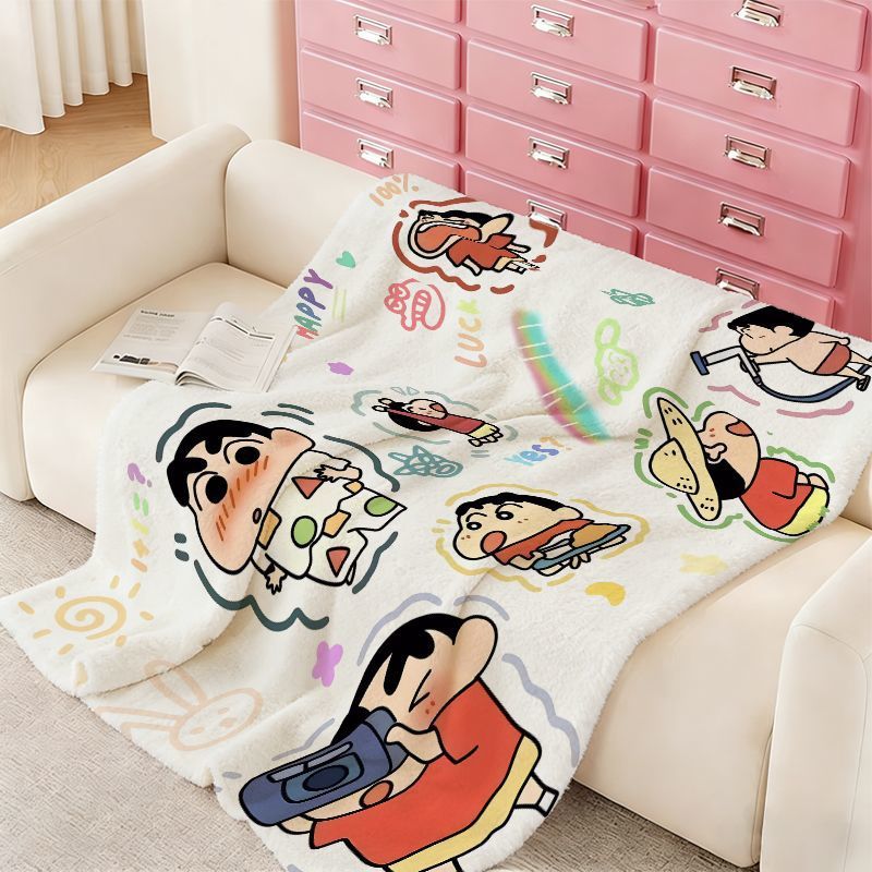 Cartoon Character Fleece Throw Blanket