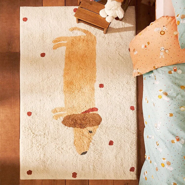Cute Bunny-Themed Decorative Area Rug