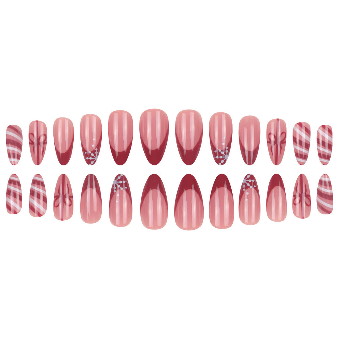 Festive Themed Stiletto Nail Art Extensions Stornfield