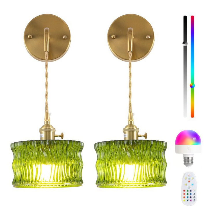 Adjustable Hanging Glass Pendant Light