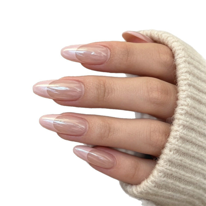 Artificial nails in elegant French design Stornfield