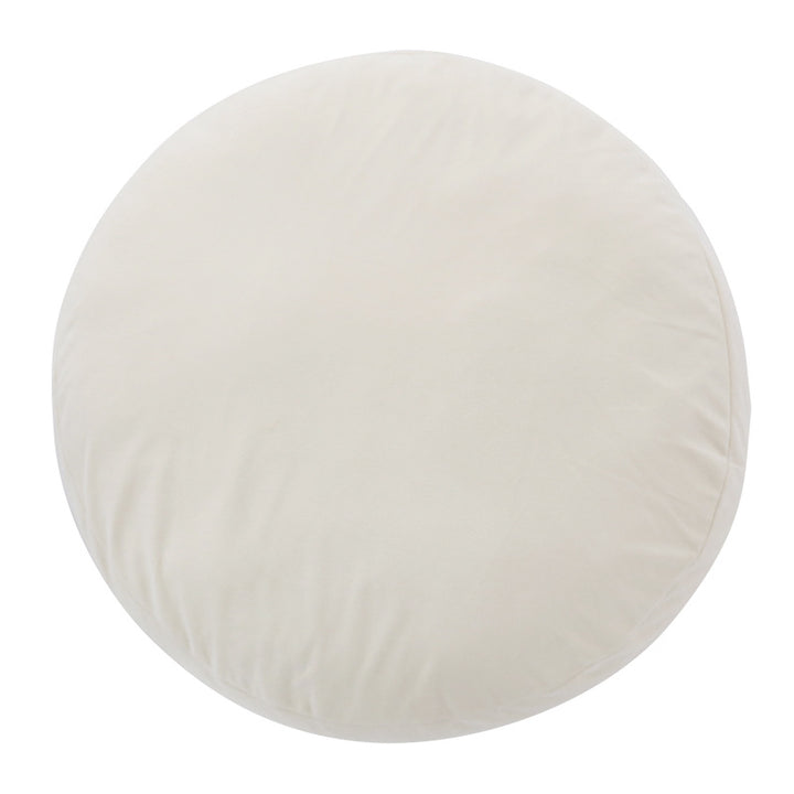 Floor cushion pouf with shape-stable filling and removable cover
