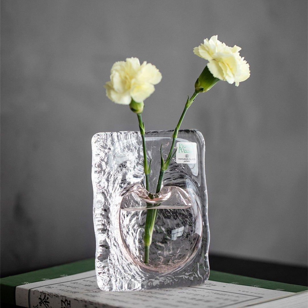Japanese Iwasawa Handcrafted Ocean Heart Glass Vases | Stornfield