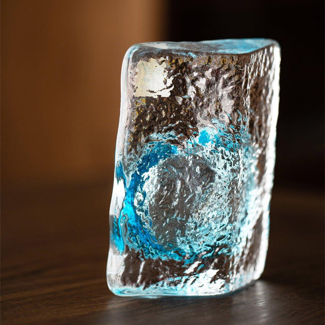 Japanese Iwasawa Handcrafted Ocean Heart Glass Vases | Stornfield