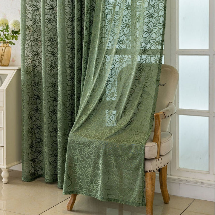 WoFloral Lace Curtain Stornfield