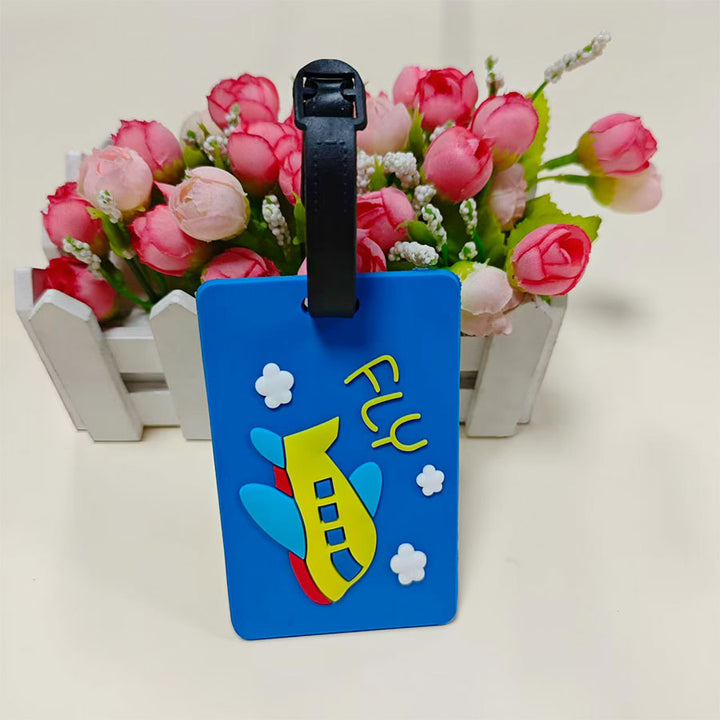 Unisex Travel-Themed Silicone Luggage Tag Stornfield