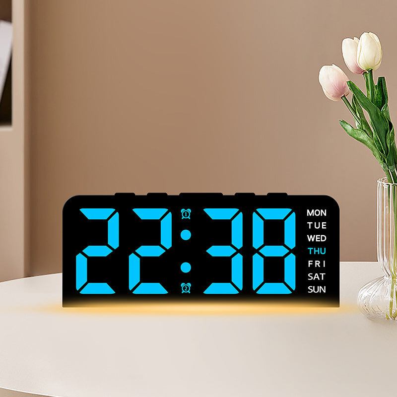 Digital LED alarm clock with color change Stornfield