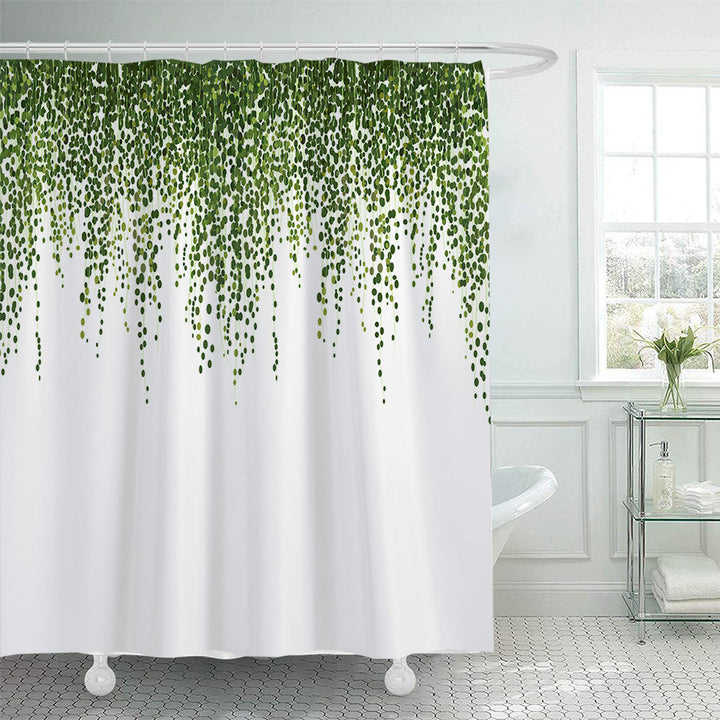 Botanical Leaf Print Shower Curtain Stornfield