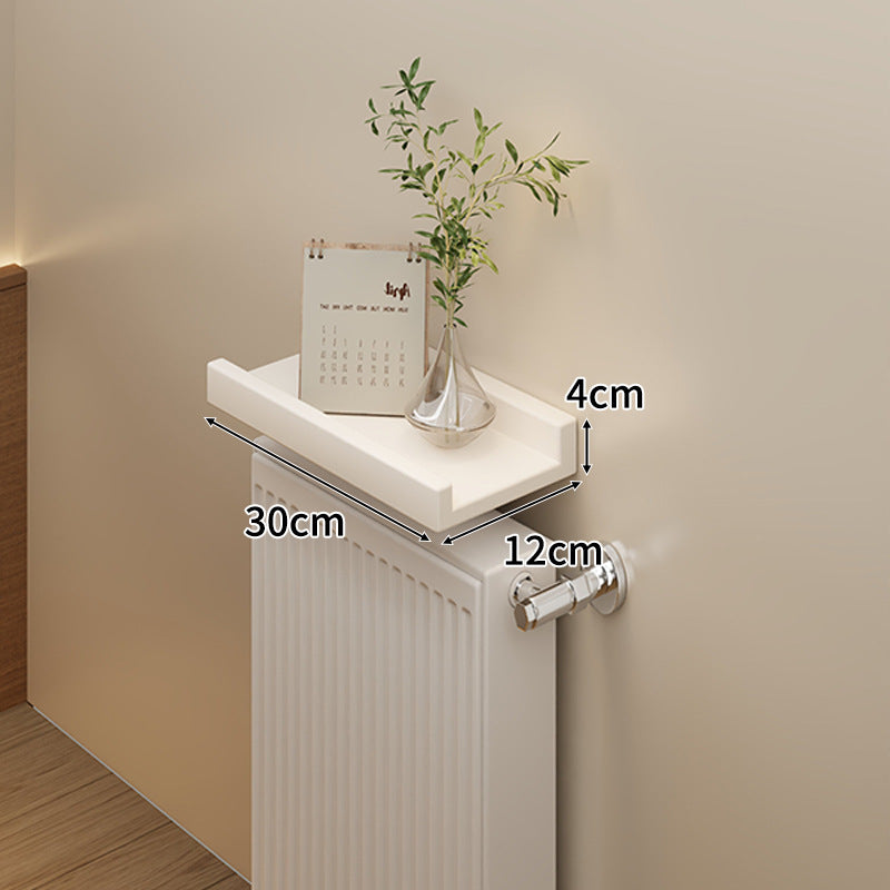 Long Slim Radiator Top Shelf Tray with Raised Edge and Heat‑Resistant Surface