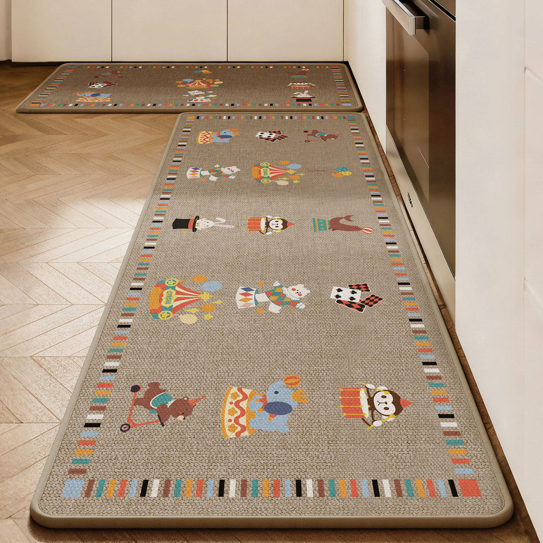 Cute Dog-Themed Anti-Fatigue Kitchen Mat