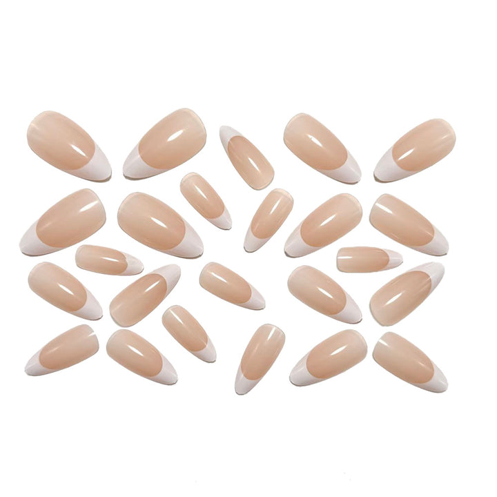 Artificial nails with elegant French style and classic design Stornfield
