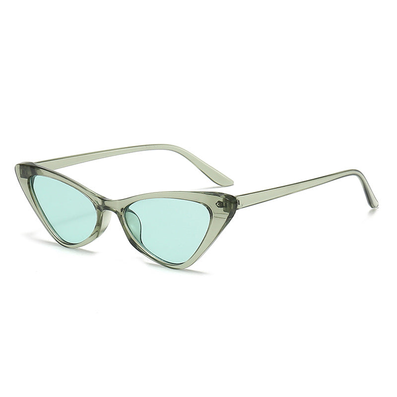 Women's Stylish Cat-Eye Sunglasses with Glossy Plastic Frame Stornfield