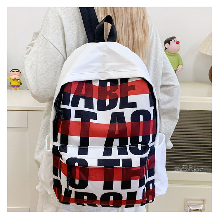 Leisure backpack with eye-catching graphic design and practical compartments Stornfield
