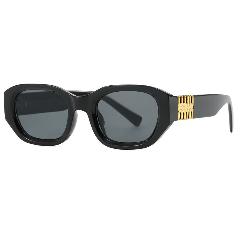 Women's fashionable sunglasses with unique, geometric design and elegant accents Stornfield