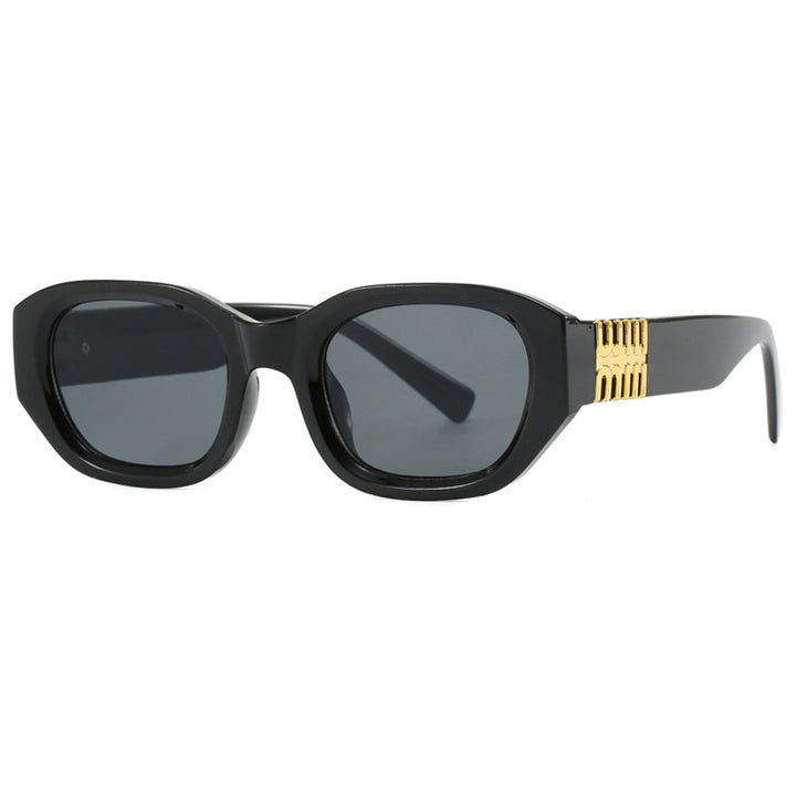 Women's fashionable sunglasses with unique, geometric design and elegant accents Stornfield