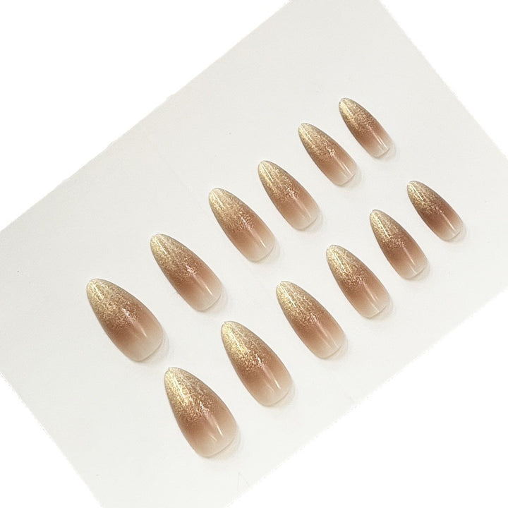 Premium Glitter Ombre Press-On Nails Stornfield