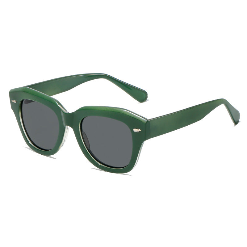 Women stylish sunglasses in modern design with transparent frame Stornfield